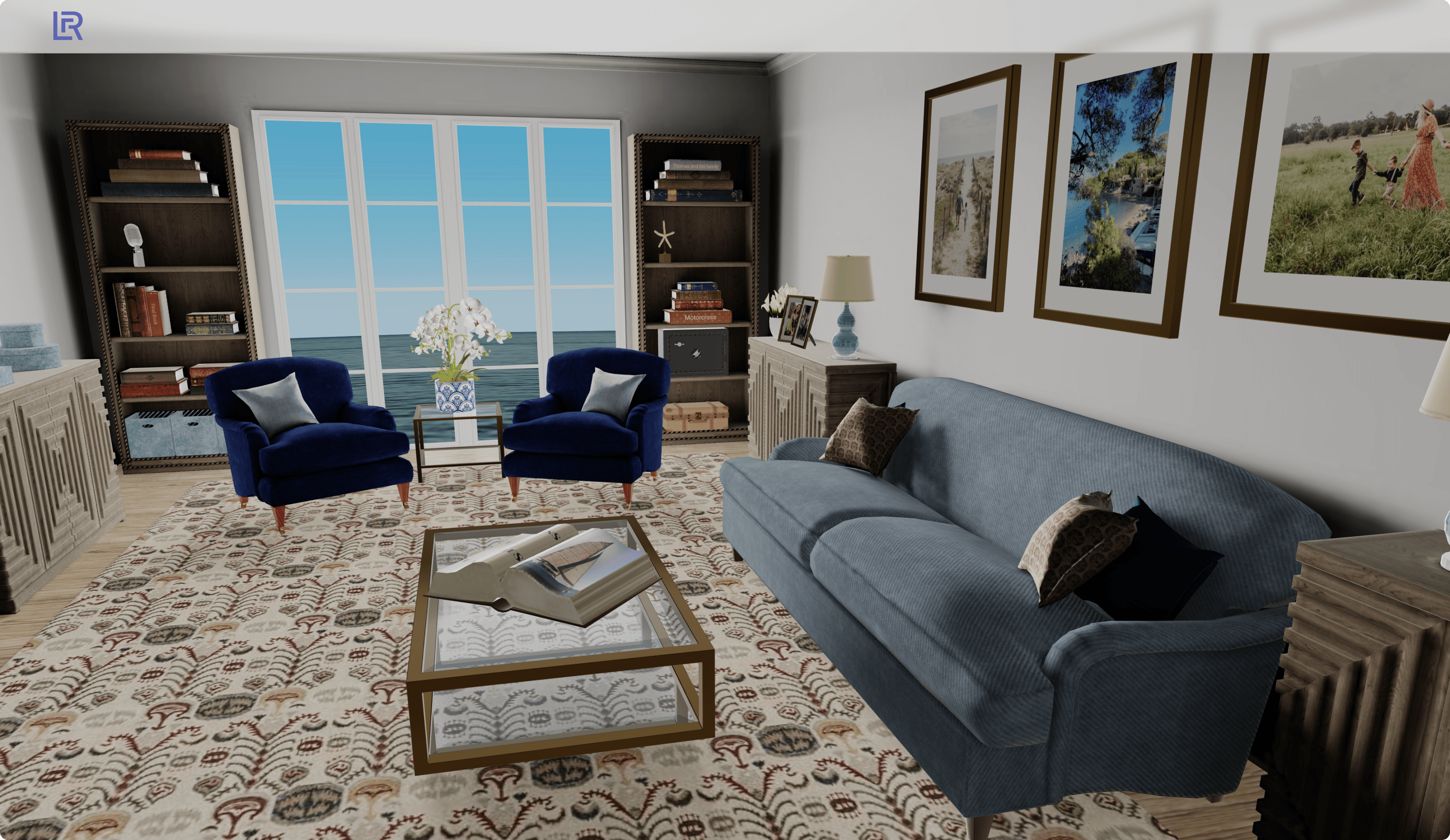 Legacy Room desktop website